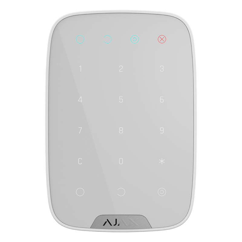 Бездротова сенсорна клавіатура Ajax KeyPad white