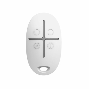 Wireless key fob Ajax SpaceControl white with panic button
