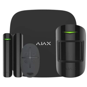 Wireless Alarm Kit Ajax StarterKit Plus black with enhanced communication capabilities