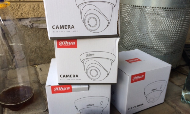 Установка четырех IP видео камер на территории частного дома (Кропивницкий)