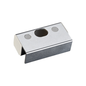 Locks/Accessories for electric locks Reciprocal aluminum plate BBK-601 with a fastening on a glass door without a frame for locks of the YB-100/200 series