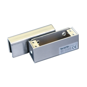 Locks/Accessories for electric locks Reciprocal aluminum plate BBK-600 with a fastening on a glass door without a frame for locks of the YB-100/200 series