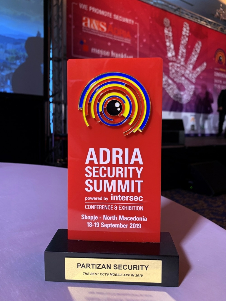 Додаток для відеоспостереження Partizan отримав гран-прі на Adria Security Summit 2019 - Зображення 1