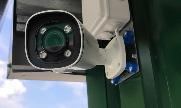 Installation of 28 cameras at an organic oil processing plant
