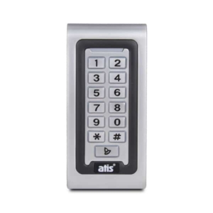 Системи контролю доступу/Кодові клавіатури Кодова клавіатура Atis AK-601W з вбудованим зчитувачем карт/брелоків