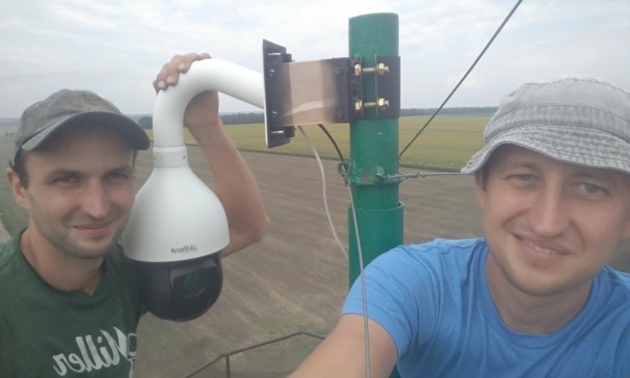 Поворотная камера на фермерском хозяйстве