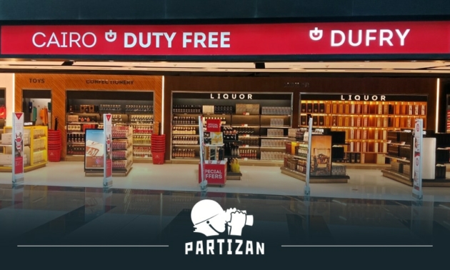 Partizan cameras provide security in the duty free zone of Egypt's main airport