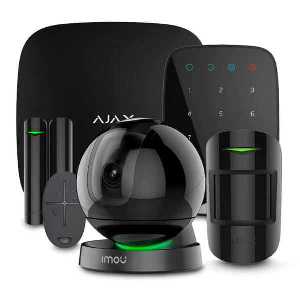 Охоронні сигналізації/Комплекти сигналізацій Комплект сигналізації Ajax StarterKit + KeyPad black + Wi-Fi камера 2MP-A26HP