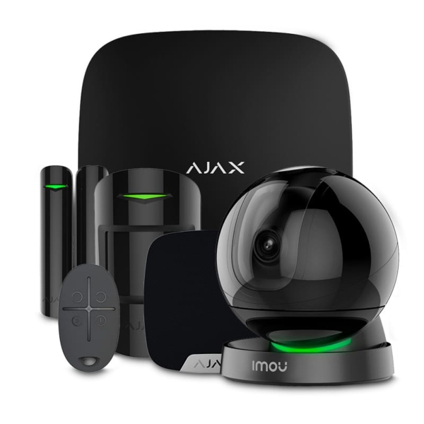 Охоронні сигналізації/Комплекти сигналізацій Комплект сигналізації Ajax StarterKit + HomeSiren black + Wi-Fi камера 2MP-A26HP
