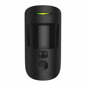 Wireless motion detector Ajax MotionCam black with photo registration of events