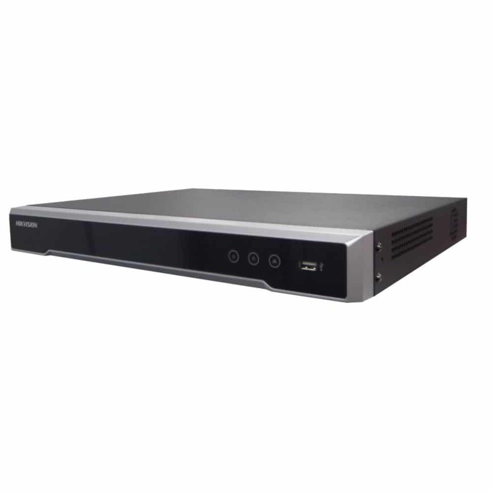 HIKVISION 16CH 16 Ports PoE DS-7616NI-E2/16P NVR Network Video Recorder with up to 5MP Resolution Recording Includes a 4TB Hard Drive 