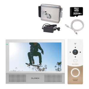 Video intercom kit Slinex HD-KIT W + LOCK premium
