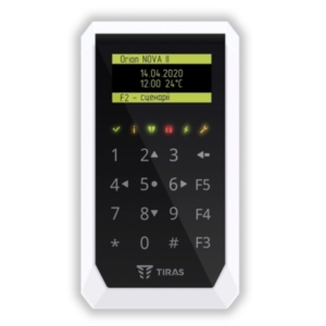 Охранные сигнализации/Клавиатура Для Сигнализации Кодовая клавиатура Tiras K-PAD OLED+ для управления охранной системой Orion NOVA II