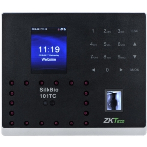 Системы контроля доступа (СКУД)/Биометрические системы Биометрический терминал ZKTeco SilkBio-101TC[ID] с распознаванием лиц, считывателем отпечатка пальца и RFID карт EM-Marine