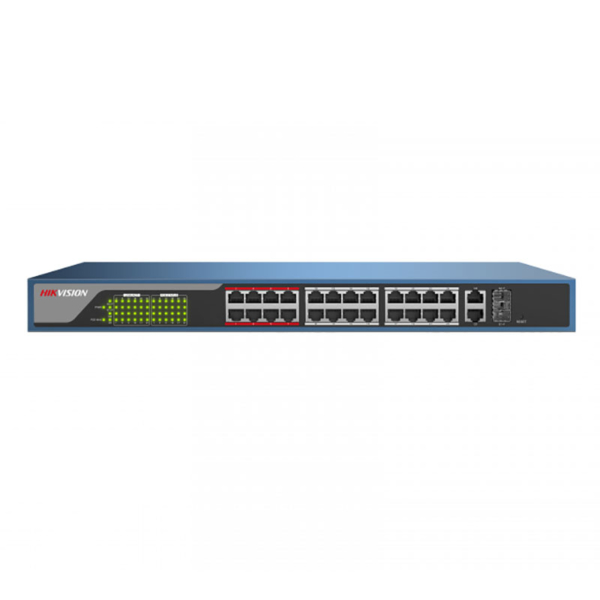 Hikvision DS-3E0326P-E(B) - Buy 24-port PoE switch Hikvision  DS-3E0326P-E(B) unmanaged at the best price