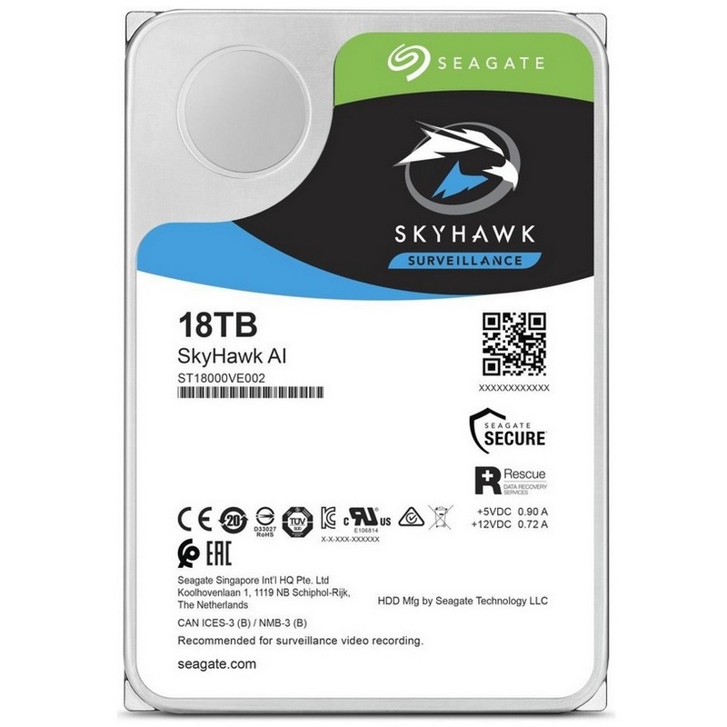 Жорсткий диск 18 TB Seagate SkyHawk AI ST18000VE002