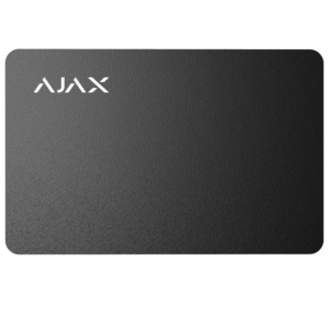 Системи контролю доступу/Картки, Ключі, Брелоки Карта Ajax Pass black (комплект 10 шт) для управління режимами охорони системи безпеки Ajax