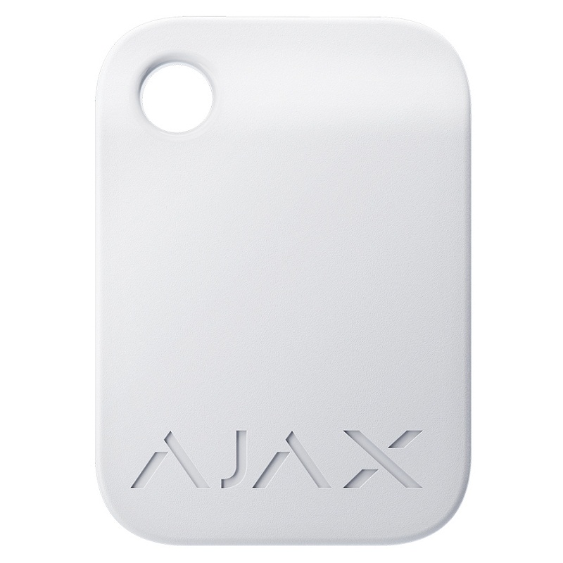 Ajax Tag white keyfobs (3 pieces) for managing the security modes of the Ajax security system