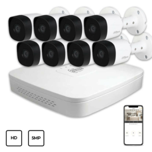 Video surveillance/CCTV Kits Video Surveillance Kit Dahua HD KIT 8x5MP OUTDOOR