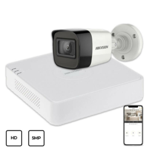 Системы видеонаблюдения/Комплекты видеонаблюдения Комплект видеонаблюдения Hikvision HD KIT 1x5MP OUTDOOR