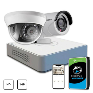 Системы видеонаблюдения/Комплекты видеонаблюдения Комплект видеонаблюдения Hikvision HD KIT 2x1 MP INDOOR-OUTDOOR + HDD 1TB