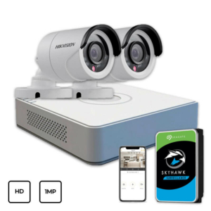 Системи відеоспостереження/Комплект відеонагляду Комплект відеоспостереження Hikvision HD KIT 2x1 MP OUTDOOR + HDD 1TB