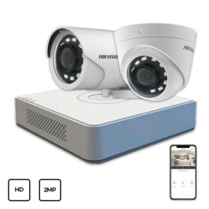 Системи відеоспостереження/Комплект відеонагляду Комплект відеоспостереження Hikvision HD KIT 2x2MP INDOOR-OUTDOOR
