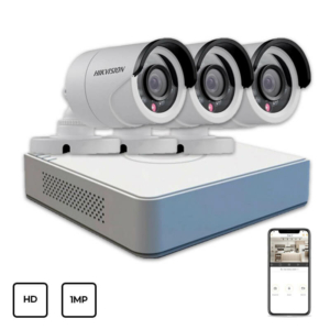 Системы видеонаблюдения/Комплекты видеонаблюдения Комплект видеонаблюдения Hikvision HD KIT 3x1 MP OUTDOOR 