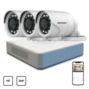 Системи відеоспостереження/Комплект відеонагляду Комплект відеоспостереження Hikvision HD KIT 3x2MP OUTDOOR