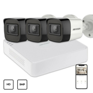 Системи відеоспостереження/Комплект відеонагляду Комплект відеоспостереження Hikvision HD KIT 3x5MP OUTDOOR