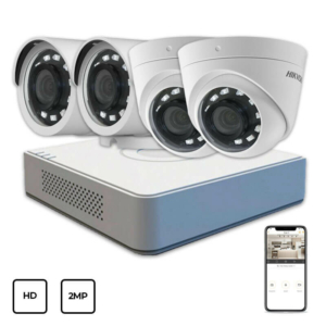 Системи відеоспостереження/Комплект відеонагляду Комплект відеоспостереження Hikvision HD KIT 4x2MP INDOOR-OUTDOOR