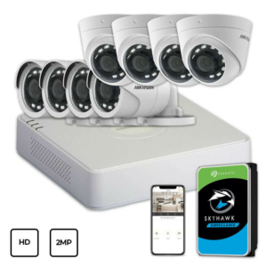 Video surveillance/CCTV Kits Video Surveillance Kit Hikvision HD KIT 8x2MP INDOOR-OUTDOOR + HDD 1TB