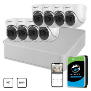 Системы видеонаблюдения/Комплекты видеонаблюдения Комплект видеонаблюдения Hikvision HD KIT 8x5MP INDOOR + HDD 1TB