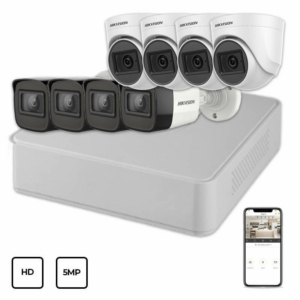 Системы видеонаблюдения/Комплекты видеонаблюдения Комплект видеонаблюдения Hikvision HD KIT 8x5MP INDOOR-OUTDOOR 
