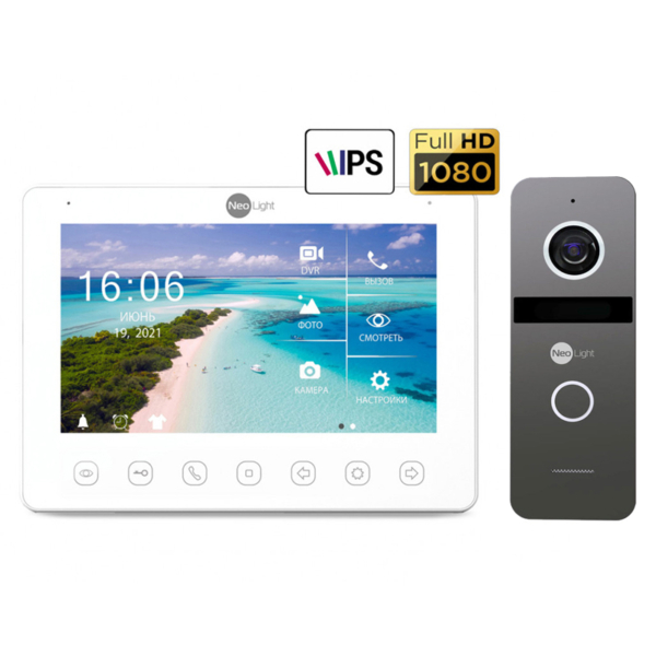 Домофоны/Видеодомофоны Комплект видеодомофона NeoKIT HD+ Graphite