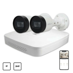 Системы видеонаблюдения/Комплекты видеонаблюдения Комплект IP видеонаблюдения Dahua IP KIT 2x2MP OUTDOOR