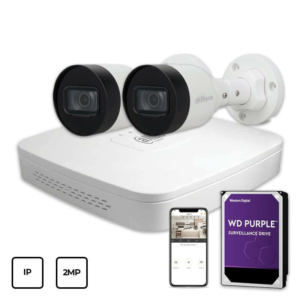 Video surveillance/CCTV Kits IP Video Surveillance Kit Dahua IP KIT 2x2MP OUTDOOR + HDD 1TB