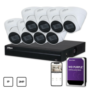 Video surveillance/CCTV Kits IP Video Surveillance Kit Dahua IP KIT 8x2MP INDOOR + HDD 1TB