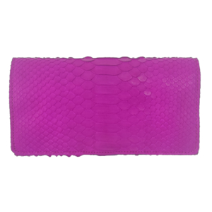 Shielding special agent clutch for smartphone and cards fuchsia LOCKER's Phone Purse Python