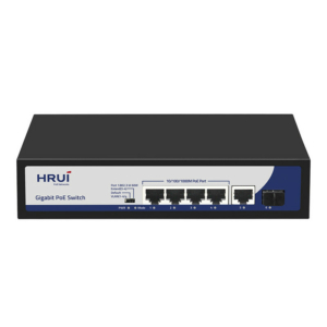 Network Hardware/Switches 6-Port PoE Switch HongRui HR901-AXG-411NS managed