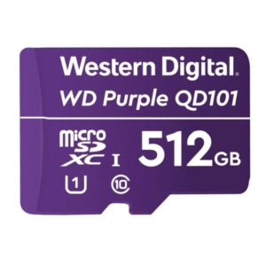 Video surveillance/MicroSD cards Western Digital MICRO SDXC 512GB UHS-I WDD512G1P0C WDC Memory Card for CCTV