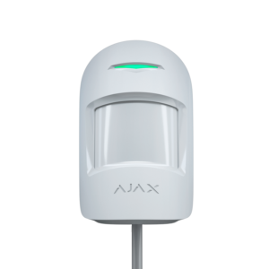 Охранные сигнализации/Датчики сигнализации Проводной датчик движения и разбития Ajax CombiProtect Fibra white