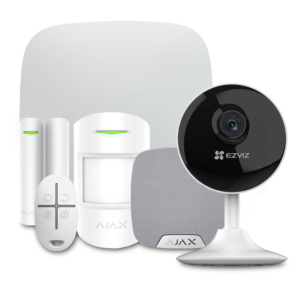Alarm Kit Ajax StarterKit + HomeSiren white + Wi-Fi Camera 2MP-CS-C1C