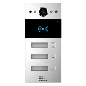 Intercoms/Video Doorbells IP calling panel 2 MP Akuvox R20B X3 OW for 3 subscribers