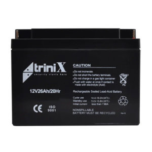 Джерело живлення/Акумулятори Акумуляторна батарея Trinix AGM 12V26Ah свинцево-кислотна