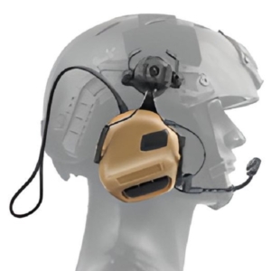 Тактичне спорядження/Тактичні навушники Тактичні навушники на шолом з активним шумозаглушенням Active Helmet Headset Coyote