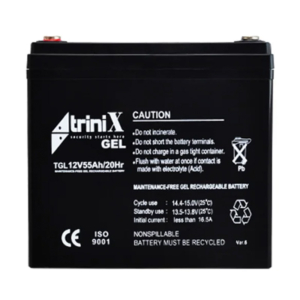 Источник питания/Аккумуляторы для сигнализаций Аккумуляторная батарея Trinix TGL 12V55Ah гелевая