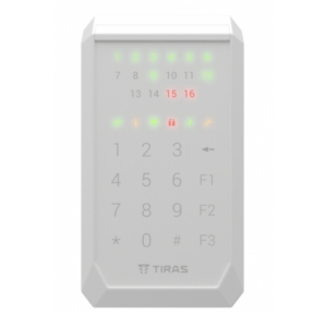Охранные сигнализации/Клавиатура Для Сигнализации Кодовая клавиатура Тирас K-PAD16 white для управления охранной системой Orion NOVA II