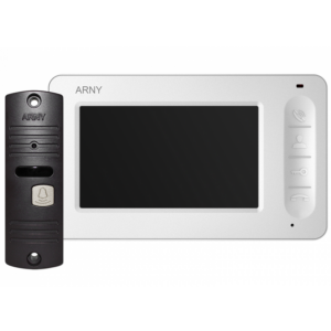 Intercoms/Video intercoms Arny AVD-4005 White/Brown video intercom kit
