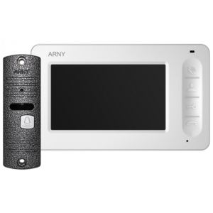 Домофоны/Видеодомофоны Комплект видеодомофона Arny AVD-4005 white + gray v.2